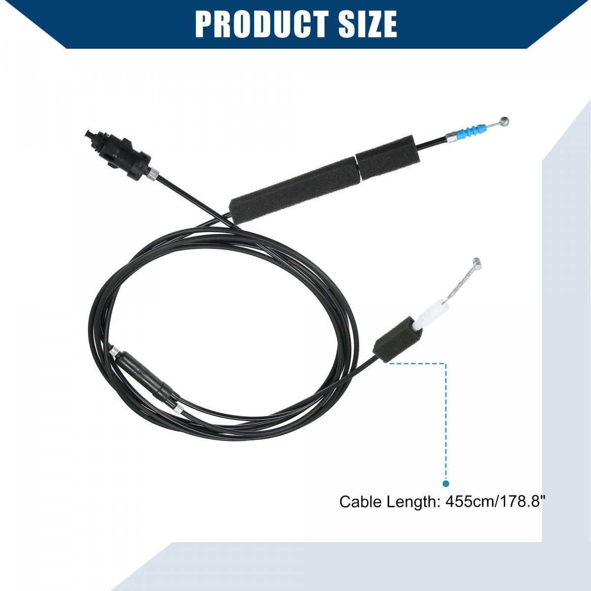 Hihaha No 74880-s5a-a02 Trunk Fuel Lid Opener Cable For Honda Civic 2001-2005 Door Lock Control Durable 1pcs Black
