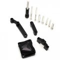 Fxcnc Racing Motorcycle Cnc Steering Damper Stabilizer Buffer Mounting Bracket Kit Compatible With Ex300 Ninja 250 300r Zx300r