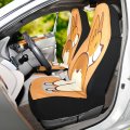 Yettasbin Cute Corgi Orange Front Car Seat Cover Non-slip Stain Water Resistant Breathable Protector Universal Fits Suv Auto