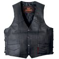 Hot Leathers Unisex-adult Concealed Carry Leather Vest Black X-large 