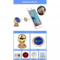 Mobile Phone Holder Zinc Alloy For Car 360 Free Rotation Strong Viscosity Magnetic Universal Stents Diamond Cell Gold