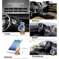 Mobile Phone Holder Zinc Alloy For Car 360 Free Rotation Strong Viscosity Magnetic Universal Stents Diamond Cell Gold