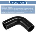 1 Pcs 35mm 38 -38mm 50 Id 90mm 3 54 Length 90 Degrees Black Car Silicone Hose Coolant Universal