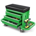 Auto Dynasty 3-drawer Mechanic Rolling Seat 350 Lbs Capacity Roller Garage Shop With Storage Tool Tray For Workshop Repair