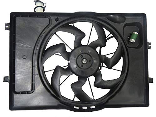 Upper Radiator Fan Assembly Single For 2019 Kia Forte 2 0l 4-cylinder
