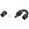 X Autohaux 6061 Aluminum An6 180 Degree Swivel Car Hose End Fitting For Ptfe Fuel Oil Line