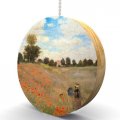 Monet Poppy Fields Hardwood Oak Fan Light Pull 