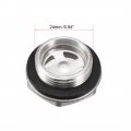 Uxcell Oil Liquid Level Gauge Sight Glass 24mm Male Threaded Aluminum Alloy Air Compressor Fittings With O-ring