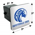 Fayetteville State Secondary Logo Tow Trailer Hitch Cover Plug Insert