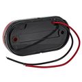 Partsam 2 Amber Red V 4 X Oval Led Truck Side Marker Light Surface Mount 10diode
