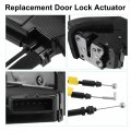 Acropix Front Left Side Door Latch Actuator With Cable Assembly Fit For Nissan Pathfinder L4 2 5l V6 3 Pack Of 1 Black