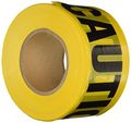 Pt-100 Caution Barricade Tape Yellow Vinyl Safety Warning Water Resistant For Indoor And Outdoor Use 2 Pack 