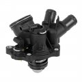 X Autohaux 2712000315 Car Engine Coolant Thermostat Housing Assembly For Mercedes-benz C250 Slk250 2012-2015