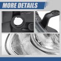 Factory Style Halogen Headlight Assembly Compatible With Nissan Rogue 2009-2010 Driver Left Side Chrome Housing Amber Corner