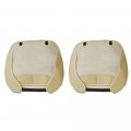 Secosautoparts 2-pack Universal Car Seat Cover Cushion Beige Pu Leather For Front Seats