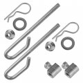 Caltric 2 Deck Lift Bolt Nut Trunnion Pin Washer Compatible With John Deere La100 La110 La105 La115