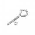 Uxcell M4x30mm Eye Hooks Screws Bolts Kit 15pcs Carbon Steel Hanger Eyelet Screw With Hex Nuts For Metal Hook Wood Terminal