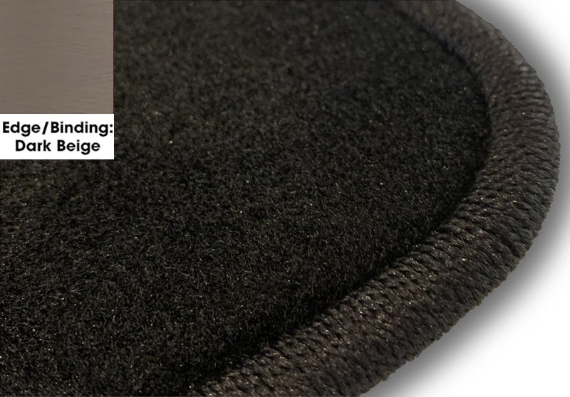 Dark Beige Edge Custom Fit Front Rear Carpet Floor Mats Black For Dodge Monaco 1993 1992 1991 1990 1989 1988