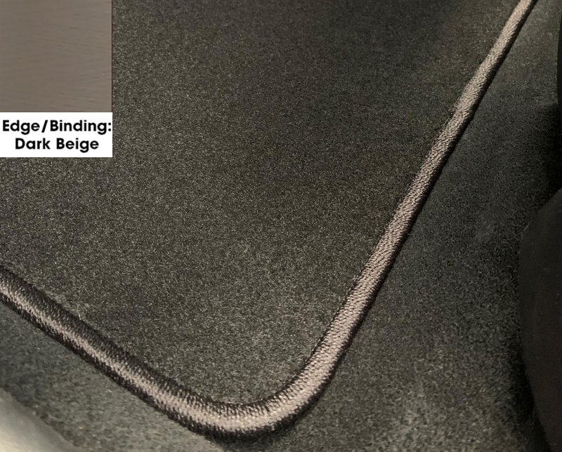 Dark Beige Edge Custom Fit Front Rear Carpet Floor Mats Black For Dodge Monaco 1993 1992 1991 1990 1989 1988