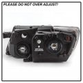 Acanii For 2014-2020 Dodge Journey Headlight Headlamp W Black Trim Replacement Front Light Lamp Right Passenge Side