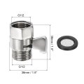 Water Flow Control Valve 1 Pcs G1 2 Shower Head Shut Off Brass Pressure Regulator For Or Bidet Spray Nickel