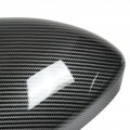 Qiilu Door Mirror Covers 2pcs Carbon Fiber Replacement Rearview Side Caps Cover For Ford Fusion 2013 And Up