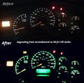 Wljh Green Instrument Cluster Panel Gauge Speedo Tach Warning Bulb Led Dash Lights Kit For 1984-1993 E30 325i 318i 325e