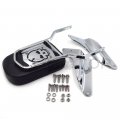 Smt-chrome Skull Backrest Sissy Bar With Leather Pad Compatible Magna 750 Vf750 250 Vf250 B07c1dvk1y