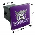 Weber State University Primary Logo Tow Trailer Hitch Cover Plug Insert 2