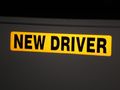 Driver Magnet Reflective Black On Yellow 