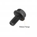 Uxcell M8x16mm Hex Serrated Flange Bolts 10 9 Grade Carbon Steel Screws 10pcs
