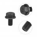 Uxcell M8x16mm Hex Serrated Flange Bolts 10 9 Grade Carbon Steel Screws 10pcs