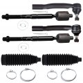 Ocpty New 6-piece Fit For 2007011 Toyota Camry Inner Tie Rod End 2 Outer 2 Steering Rack Boot