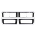 Hecasa Pair Headlight Bezel For 1992-1996 Chevy G10 G20 G30 Beauville Van Sportvan Hi-cube P30 Base Replacement Gm2512187 