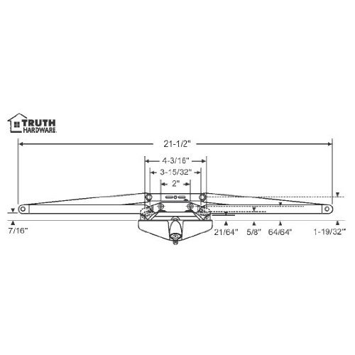 Stb Sill Mounted Awning Window Operator White 21-1 2