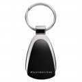 The Car Guy Superstore Plymouth Logo Black Teardrop Shaped Key Chain Keychain Fob Ring Lanyard