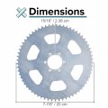 Alveytech 65 Tooth 35 Chain Sprocket With 1-1 2 Bore For Go-karts Mini Bikes Atvs