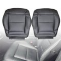Front Driver And Passenger Bottom Replacement Seat Covers Perforated Microfiber Leather Black For Mercedes Benz E350 E550 2010 