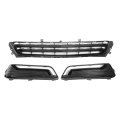 No 23455348 Front Lower Hood Bumper Grille Fog Light Cover For Chevrolet Impala 14-20 Kidney Grill Black 1 Set 