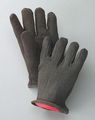 Radnor Men S Brown 14 Ounce 100 Cotton Jersey Gloves With Slip-on Cuff And Red Fleece Lining 