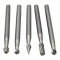 10pcs Head Tungsten Carbide Steel Rotary Burr Die Grinder Bit Shank Carving Set