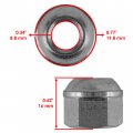 Caltric 16x Front And Rear Wheel Nut For Honda Recon 250 1997 90314-vm0-771