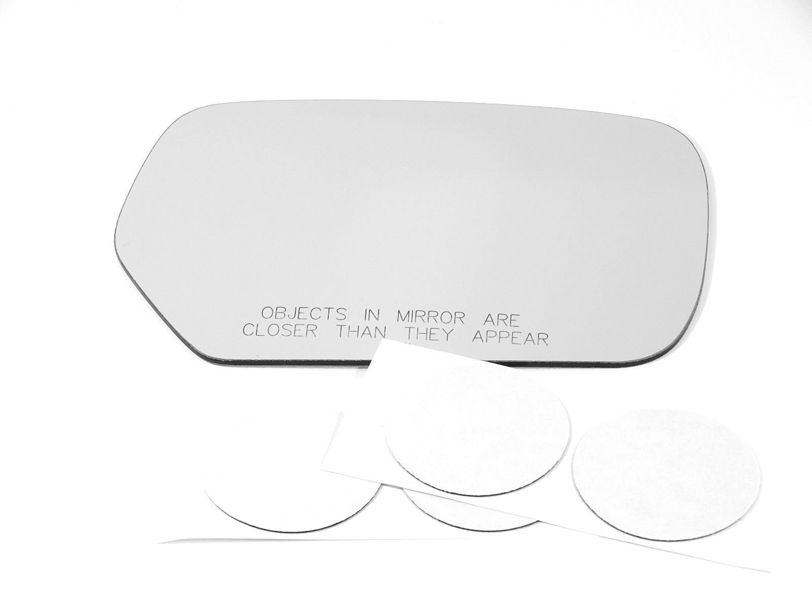 Right Passenger Convex Mirror Glass Lens For 03-06 Mitsu Outlander Non Heated With Adhesive 7 125 In Diagonal