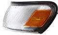 Corner Light For 1993 To 1997 Toyota Corolla Driver Side Plastic Clear And Amber Lens With Bulb 