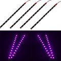 Pinky Purple Led Underglow Strip Lights For Golf Carts 4 Pcs 11in Waterproof Neon Accent Lighting Cars Trucks And Boats Dc 12v 