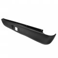 Kuafu Rear Roll Pan Compatible With 2007-2013 Silverado Sierra 1500 Fleetside Bed Truck Bumper Steel W License Light Black