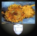 Two Sunflowers By Van Gogh Decorative Night Light 