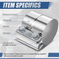 3 Inches Lap Joint Band Exhaust Muffler Seal Clamp Sleeve Universal Use For Id Od Slip Fit Pipe Stainless Steel