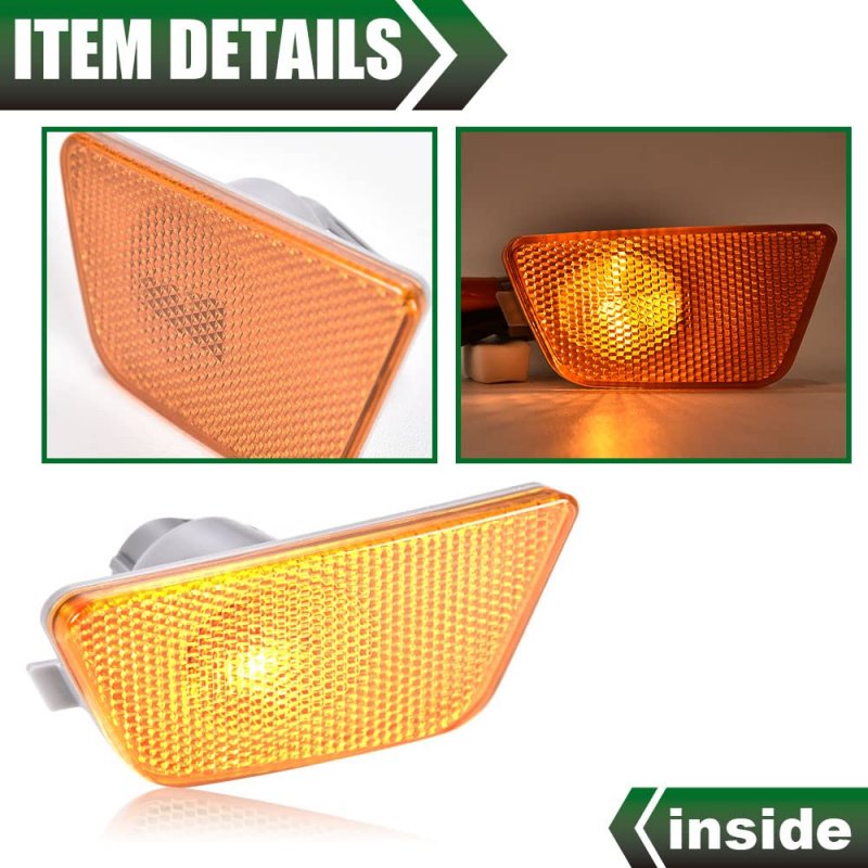 Front Bumper Mounted Side Marker Light Assembly For 2014-2015 Cruze Diesel 2016 Limited 2011-2015 Passenger Right