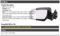 Marketplace Auto Parts Left Driver Side Power Mirror With Fold-blind Spot Detectionout Heat And Turn Signal Compatible With